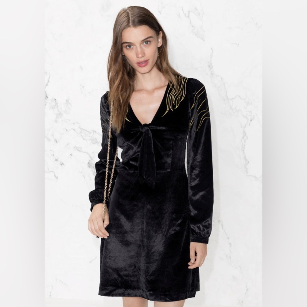 & Other Stories Velvet Dress